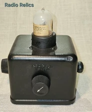 Crosley Pup Radio 1920s – With Early Detector Tube (Gassy) – Untested – Vintage