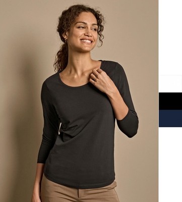 2 Stück Set Tee Jays Damen 3/4 Arm Longsleeve Shirt rundhals S-3XL Stretch 460 N