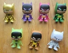 Funko Vintage Batman Mystery Mini Figures Gold Midas Rainbow lot 7 Radium GITD