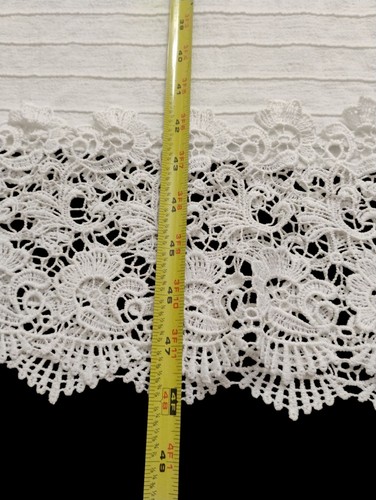 Soft Surroundings White Peasant Boho Maxi Dress Crotcheted Lace Flowers-Small - Picture 11 of 18