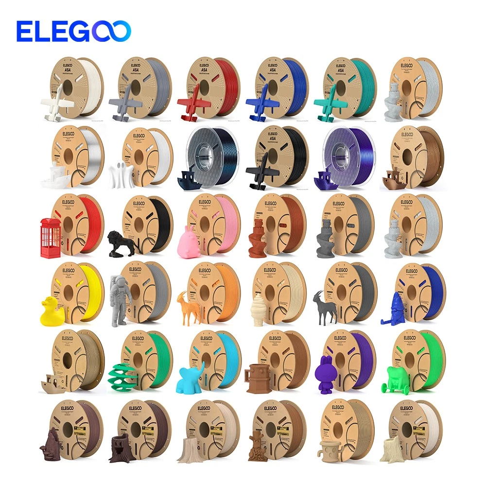 【BUY 10 PAY 6】ELEGOO PLA/PLA+/PETG/Matte/Silk/ASA 3D Printer Filament 1.75mm 1KG