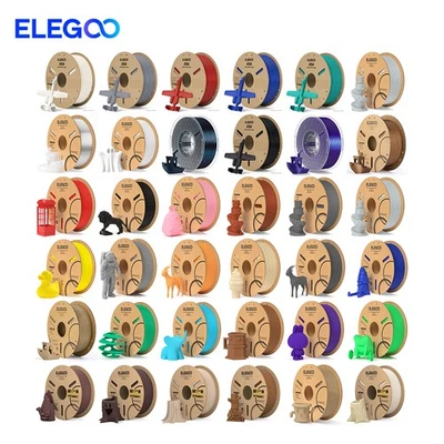 【BUY 10 PAY 6】ELEGOO PLA/PLA+/PETG/Matte/Silk/ASA 3D Printer Filament 1.75mm 1KG - image 1 of 4