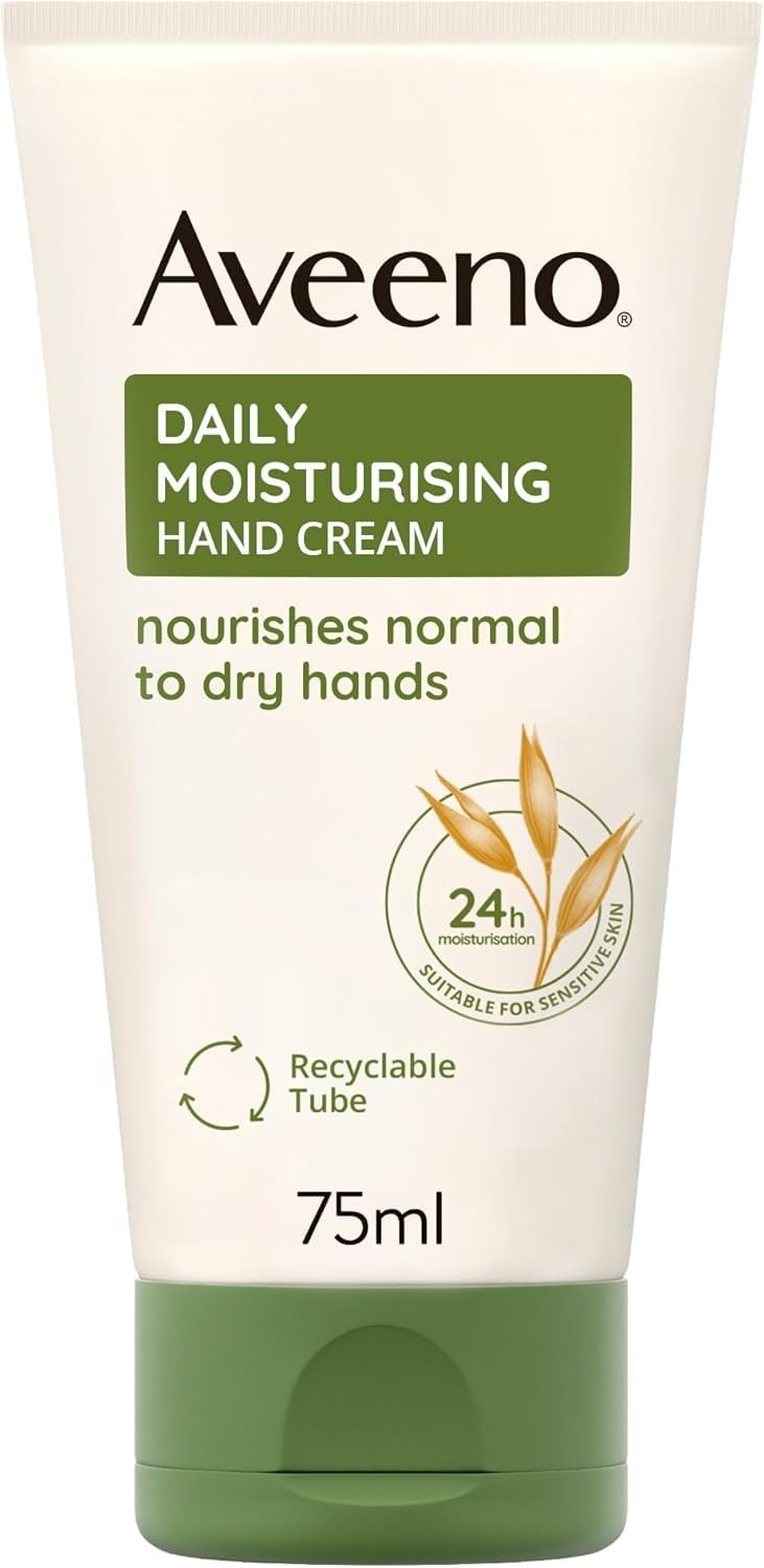 Aveeno Daily Moisturising Hand Cream 1x 75ml, Nourishing Lotion with 24Hour M...