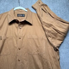 Jesse James Workwear Shirt Men’s 2XL Orange Heavyweight Button Up Utility Top