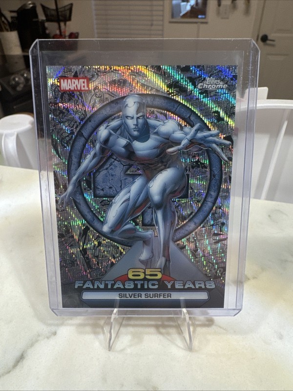 2026 Topps Chrome Marvel - 65 Fantastic Years Insert FY-07 - Silver Surfer