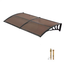 Awnings for Door Entrance, Overhang Polycarbonate Door Canopy for Porch Patio, B