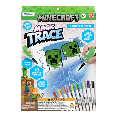 Paladone WeCool Minecraft Magic Trace Starter Pack, Official Light-Up Colouring 