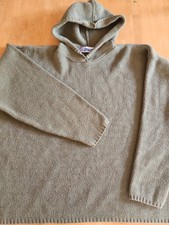VINTAGE Men's UTILITY Knit Hoodie 90's/ Y2K Olive Green Size L - Made In USA!