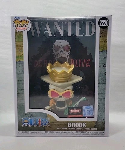 💥Funko Pop! One Piece Wanted Poster Brook #2220 TargetCon Exclusive 🆕️ IN HAND