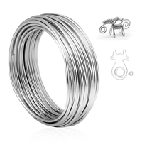 Basteldraht Aluminium 3Mm 10M Schmuckdraht Silber DIY Modellieren