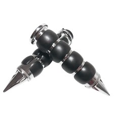Motorcycle Hand Grips Universal Spike Non-Slip Handlebar 7/8" Spike Chrome