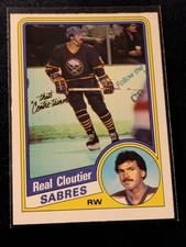 1984-85 O-Pee-Chee Hockey - #19 Real Cloutier - Buffalo Sabbres EX Condition 