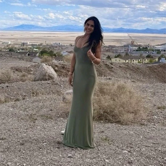 knee length dresses for ladies Sasha Formal High Slit Wrap Dress main image 1