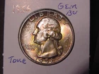 1956 WASHINGTON QUARTER GEM BU ORIGINAL ALBUM TONE FREE SHIPPING