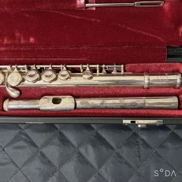 YAMAHA Flute YFL211S Cleaning Rod Included Hard Case Well Maintained Ready - Image 4 of 4