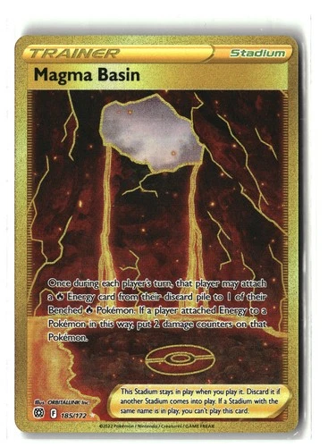 SWSH09: Brilliant Stars #185/172 Magma Basin (Secret)