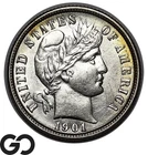 1901 Barber Dime, Beautiful Choice BU++, Tough in MS