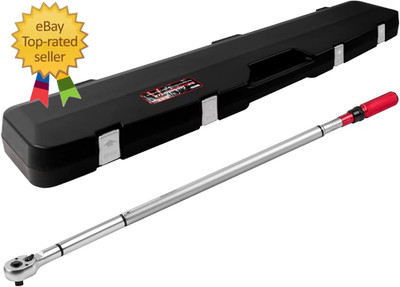 3/4-Inch Drive Click Torque Wrench, Dual-Direction Adjustable 48 Tooth 160-1000F