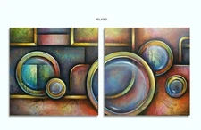 wall art decorative home geometric subtle  color tones   Mike Lang original