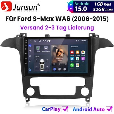 Für Ford S-Max WA6 2006-2015 Carplay Android15.0 Autoradio GPS Navi BT Wifi DAB+