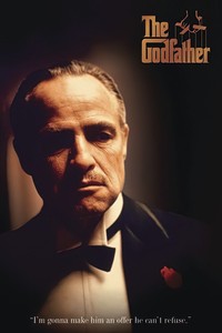 The Godfather Movie Poster Don Corleone I M Gonna Make Him An Offer Ebay