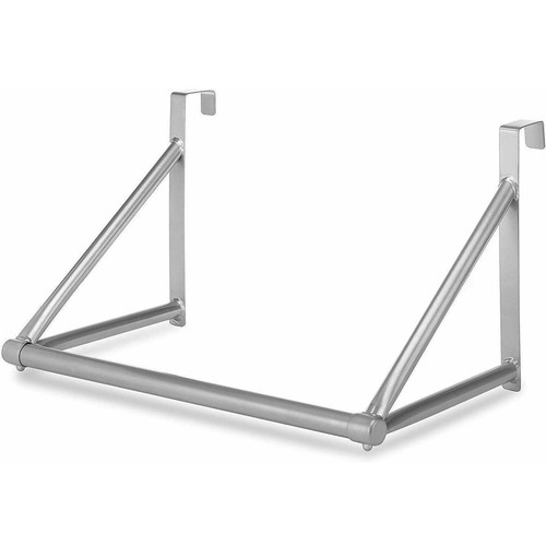 Over The Door Rack Clothes Hanging Rail Hanger Bar Rod Space Saver