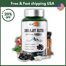 Flynew Shilajit Ultra Optimal Potency, Energy& Vitality, Shilajit L-arginine US