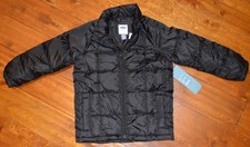 Boy's Old Navy Black Lightweight Lofty Fill Full Zip Coat XS 5 , S 6-7 L 10-12