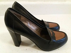 Tahari para mujer Talla 7.5M Salena Negro/Marrón Tacones Zapatos De Salón |  eBay