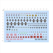 1/72 1/144 Girls and Panzer Tank School Insignia Markings Water Slide Decal