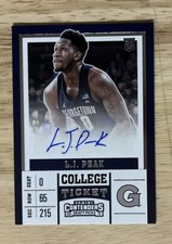 2017 Panini Contenders Draft Picks #101 LJ Peak Autograph RC Purple