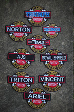 Classic British Bikes - Sew/Iron On Patches