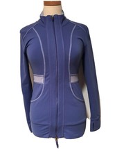 LUCY TECH PERWINKLE FULL ZIP YOGA FITNESS JACKET SIZE XS