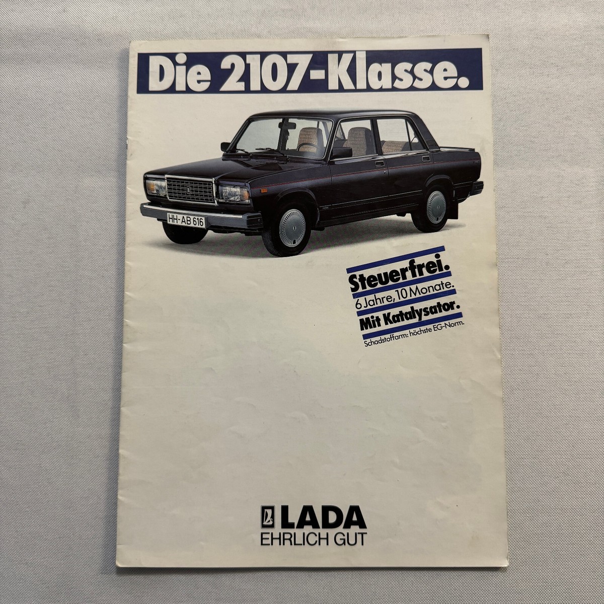 Lada 2107 Car Sales Brochure Catalog Advertising German Text