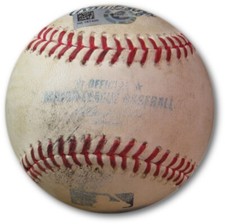 Andre Ethier Game Used Baseball 6/13/2014 Ground Out Dodgers HZ167420