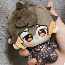 Anime Genshin Impact Zhongli Plush Doll Pillow Pendant Stuffed Keychain