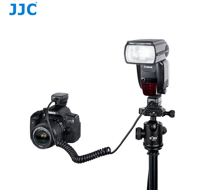 JJC 1.4m TTL Off-Camera Flash Sync Cord for Canon 600EX-RT 580EX 430EX II 270EX - Image 2 of 4