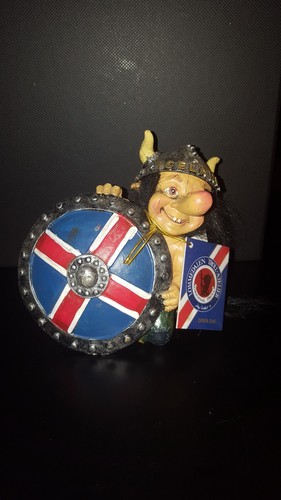 Vintage Norwegian Fosse Troll avec étiquette / Troll une dent n° 63 à collectionner - France
