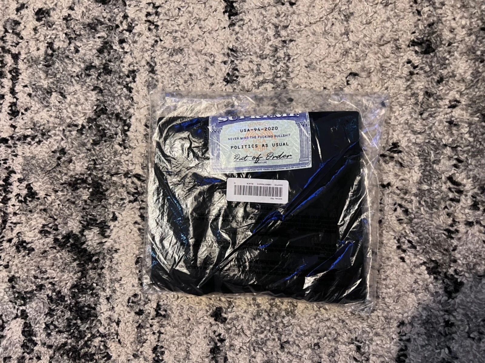 Tee shirt Supreme Social noir moyen