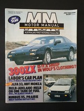 MOTOR MANUAL - Vintage Australian Motoring Magazine No.509 July 1984 NISSAN