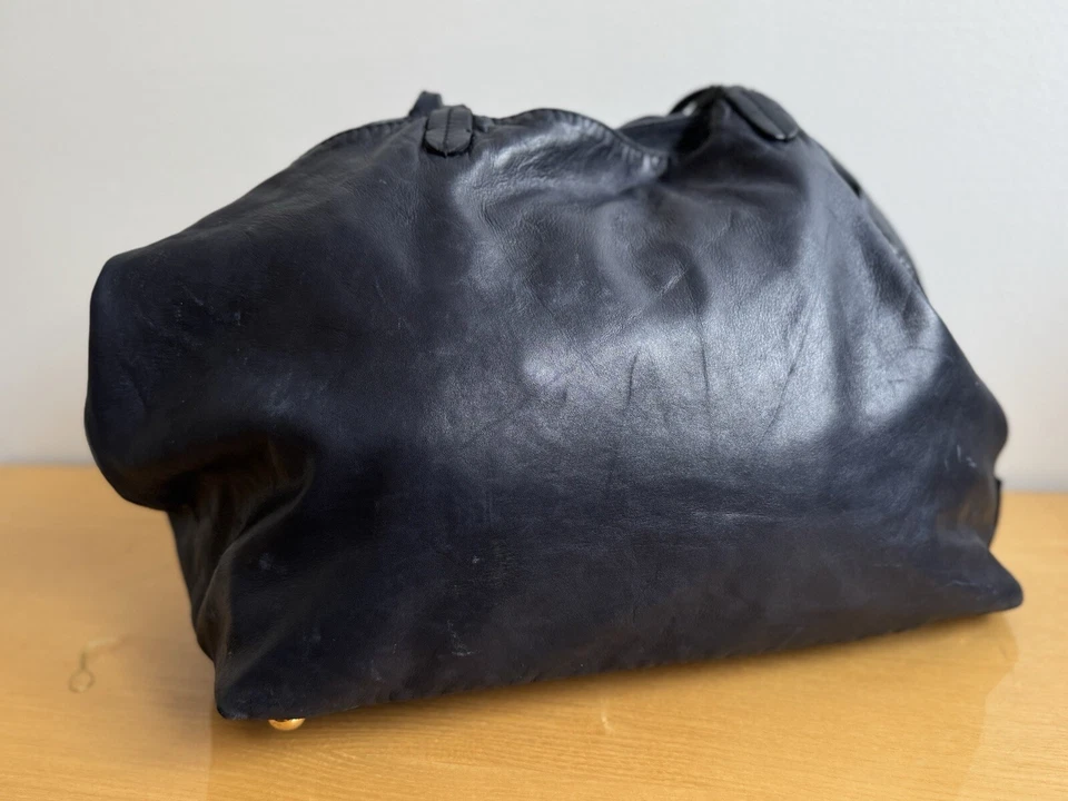 Auténtico Bolso Flor Azul Oscuro Grande VALENTINO Garavani BF XCB 120A Foto 4 de 4