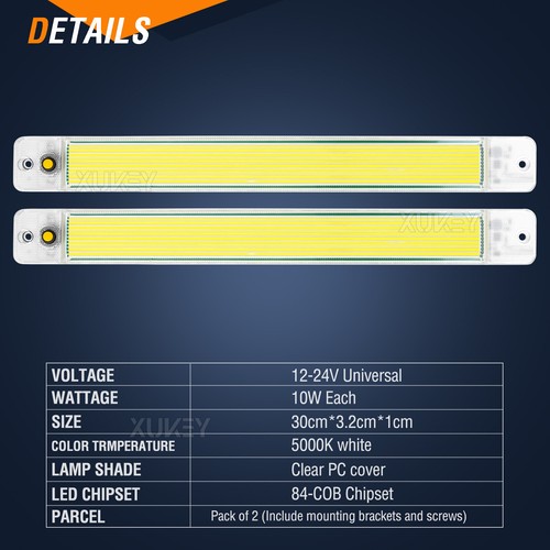 12V LED Car Interior Roof Light Ceiling Dome Lamp For RV Camper Trailer Truck *2 - Picture 9 of 12