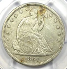 1864-S Seated Liberty Half Dollar 50C - PCGS XF Detail EF - Rare Civil War Coin