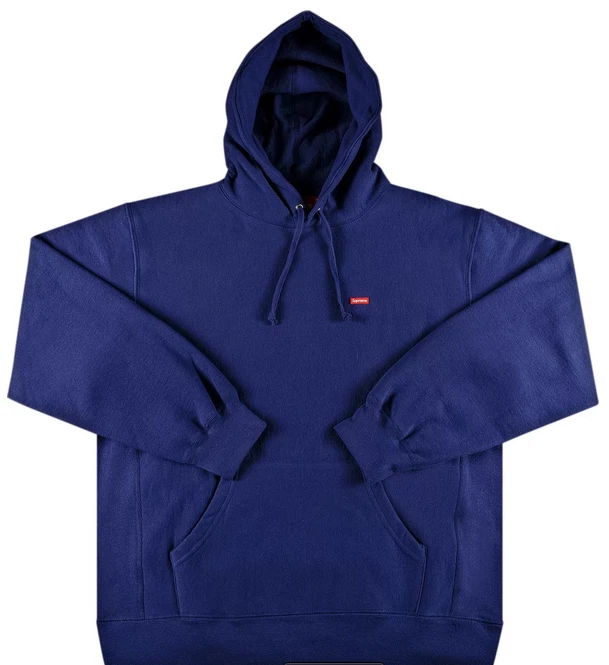 Box Logo Hooded Sweatshirt Washed Navy L