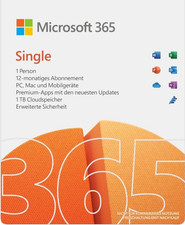 Microsoft Office 365 Single – 1 Jahr- 5 Geräte, Zugang x Fam.-Einladungslinks 🎁