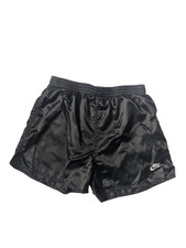 Vintage 80s Nike Running Soccer Football Sprinter Shorts Shiny Black Size M