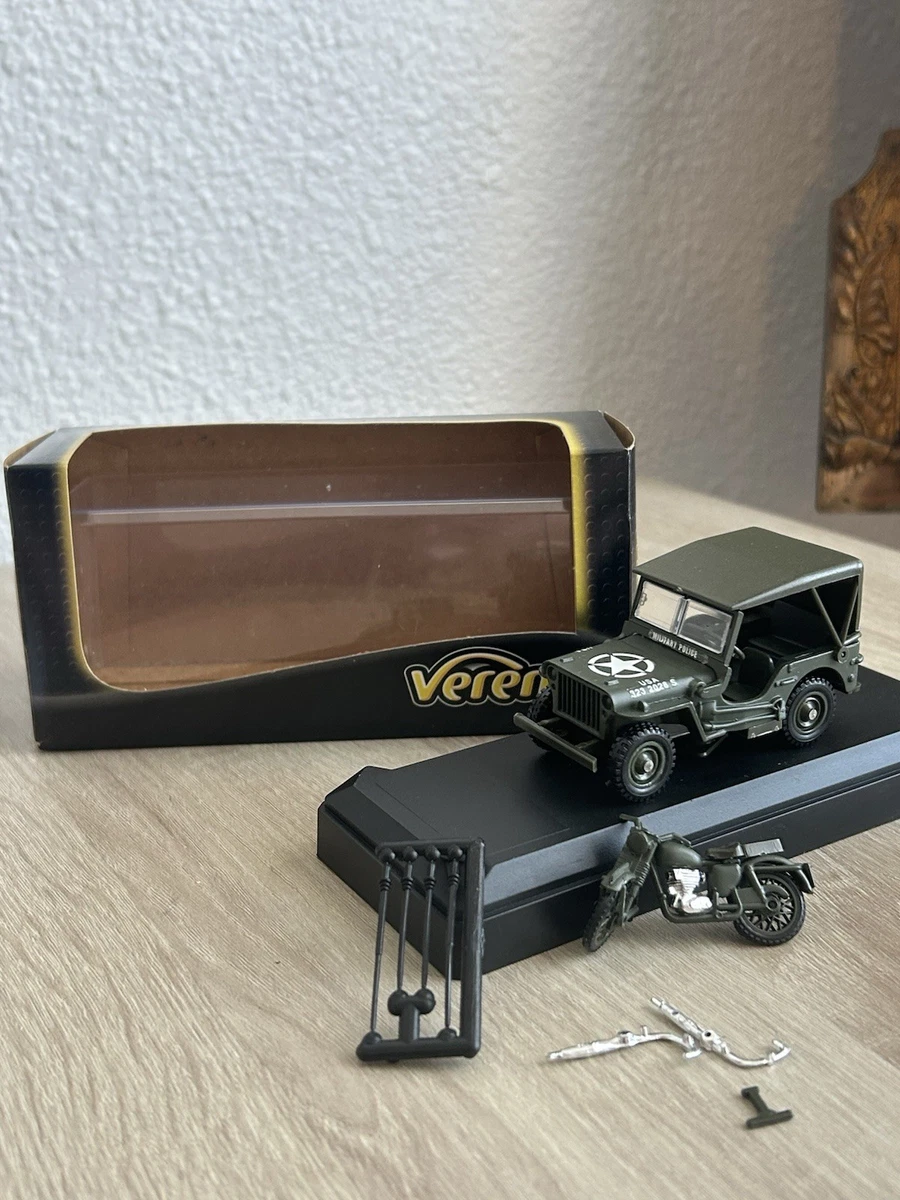 Jeep Willys MB con remolque, 1:43, Atlas