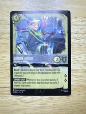 Lorcana Whispers In The Well - Robin Hood - Ephemeral Archer - Rare - Foil