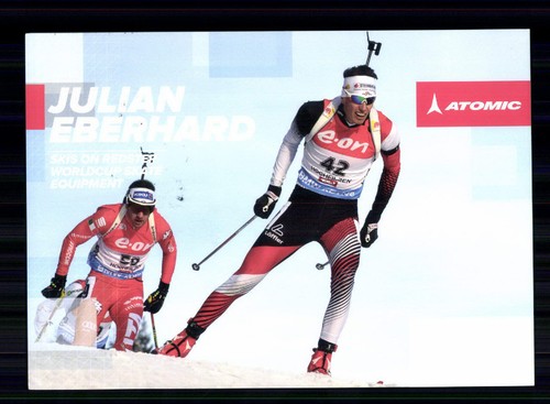 Julian Eberhard Autogrammkarte Originial Signiert Biathlon + A 246672 - Bild 2 von 2