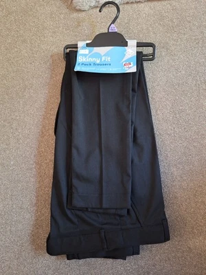 trousers skinny fit 12-13 years black - Image 1 of 2